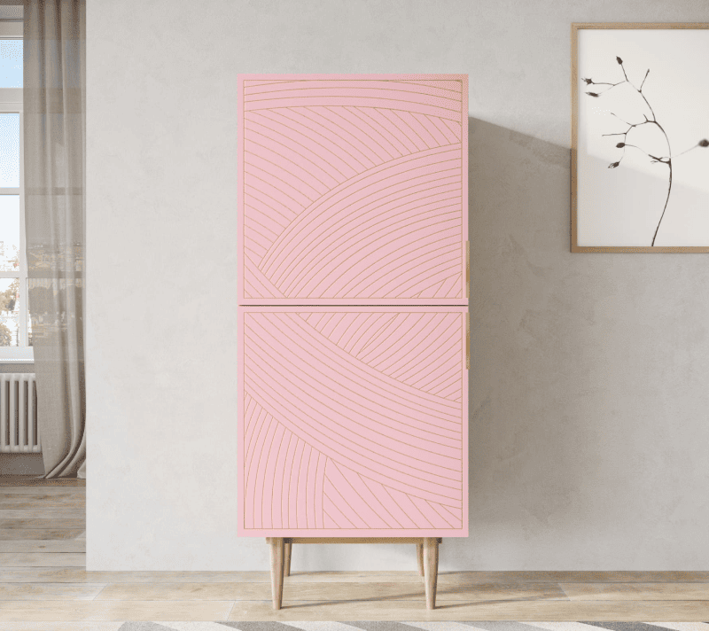 Тумба Лайн розовый LN05/GR1/pink_1