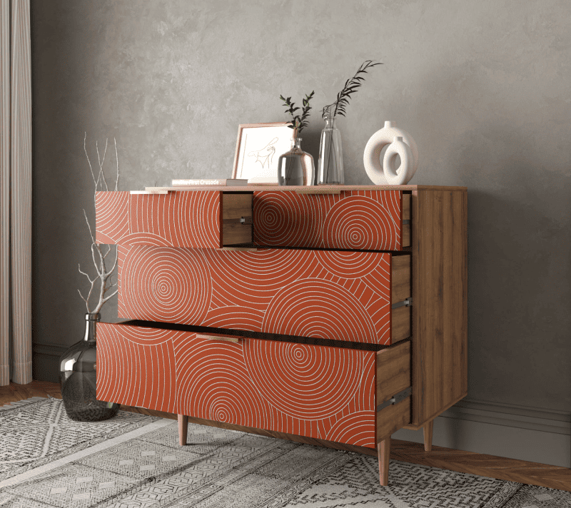 Комод Line красный R22/red_2