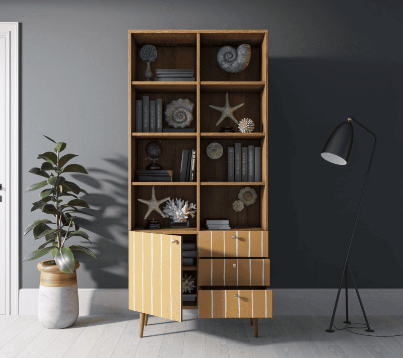 Стеллаж Berber оранжевый/коричневый BB44/Print_43_2