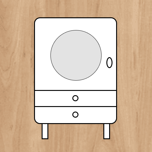 Тумба-витрина Bubble орех BBL11