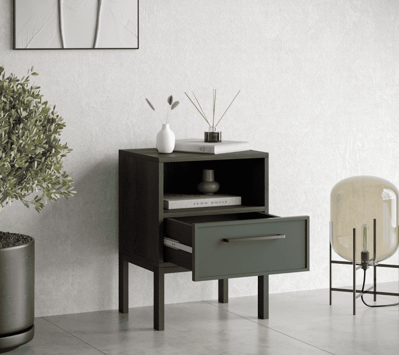 Тумба прикроватная Николь зеленый NEM17G_2