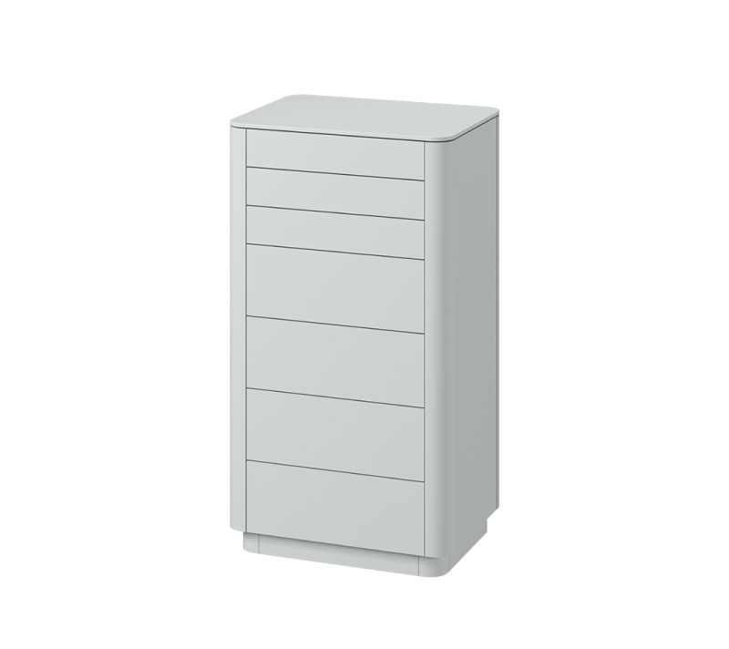 Комод 7 ящиков Tammi светло-серый_1