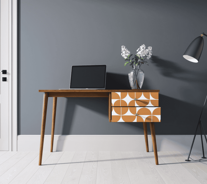 Стол письменный Berber оранжевый/коричневый BB20/Print_14_2