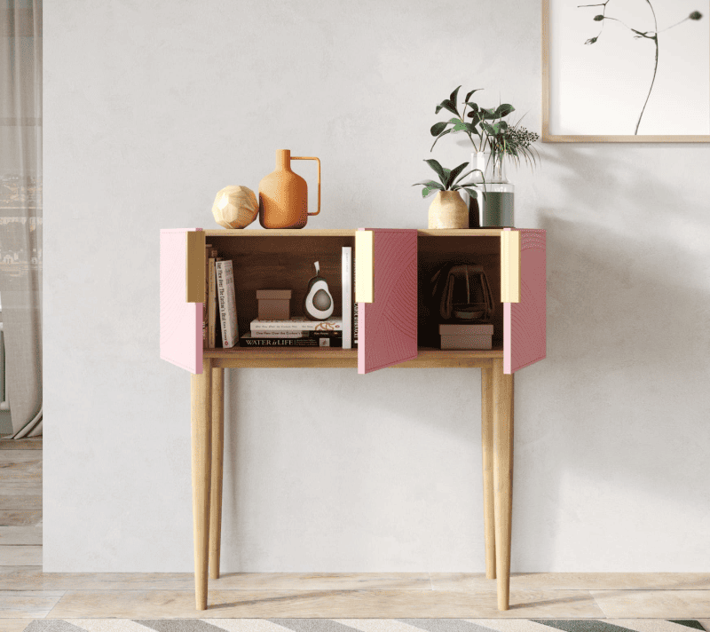 Стол консольный Line розовый LN15/GR1/pink_2