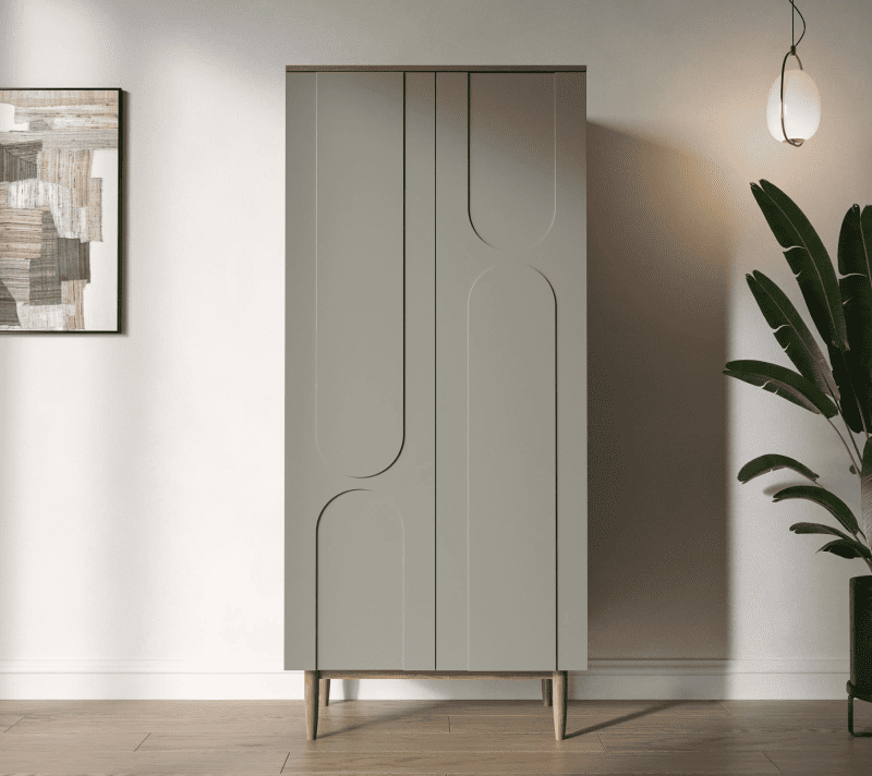 Шкаф Arka серый/бежевый AR13-F2_1