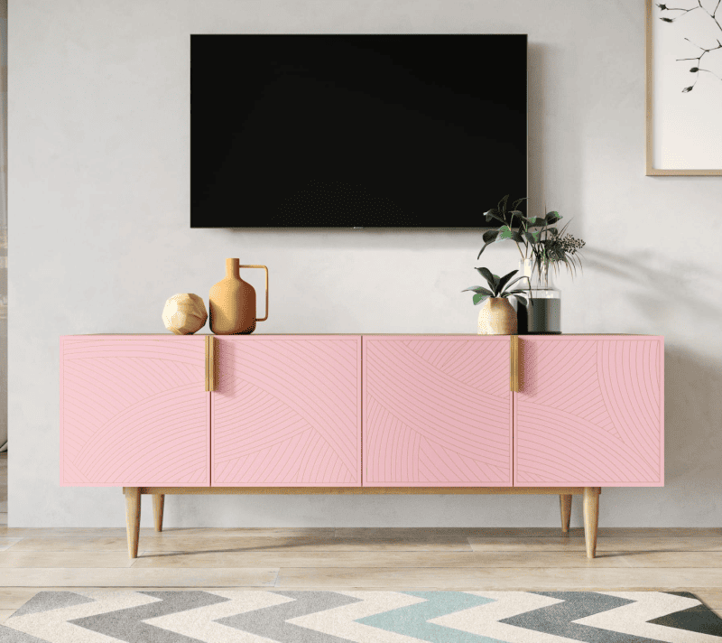 Тумба под телевизор Line розовый LN06/GR1/pink_1