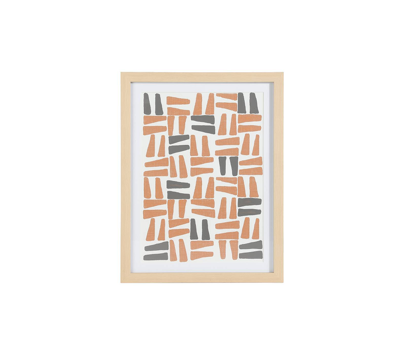 Картина ROBERVAL белый/красный/бежевый 423087