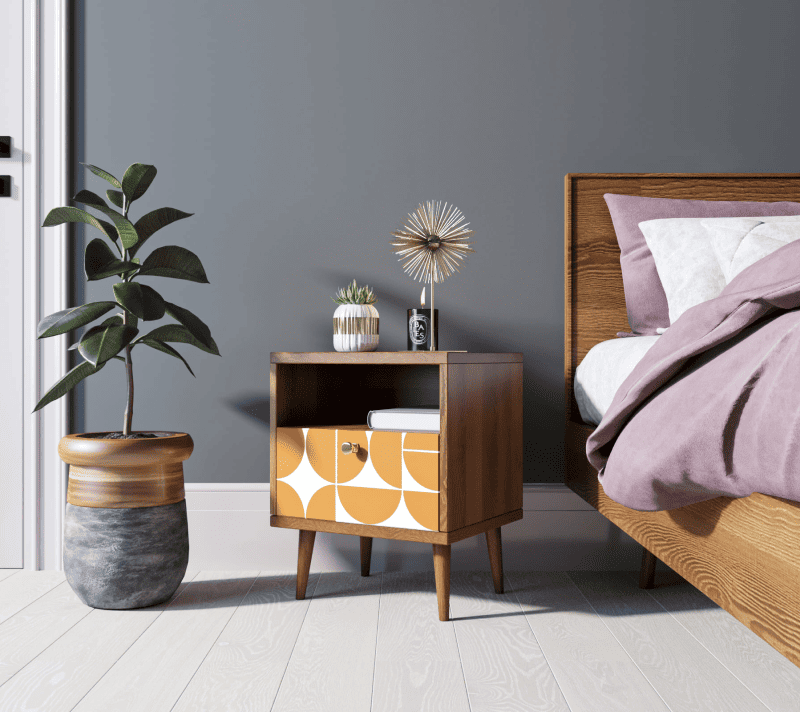 Тумба прикроватная Berber оранжевый/коричневый BB06/Print_14_3