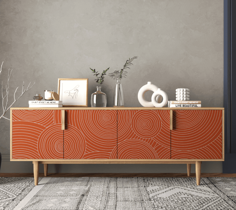 Тумба под телевизор Line красный R21/red_1