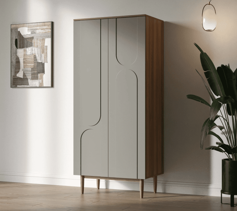 Шкаф Arka серый/бежевый AR13-F2_3