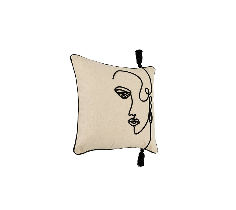 Подушка декоративная Чевери кремовый/черный 420329_1