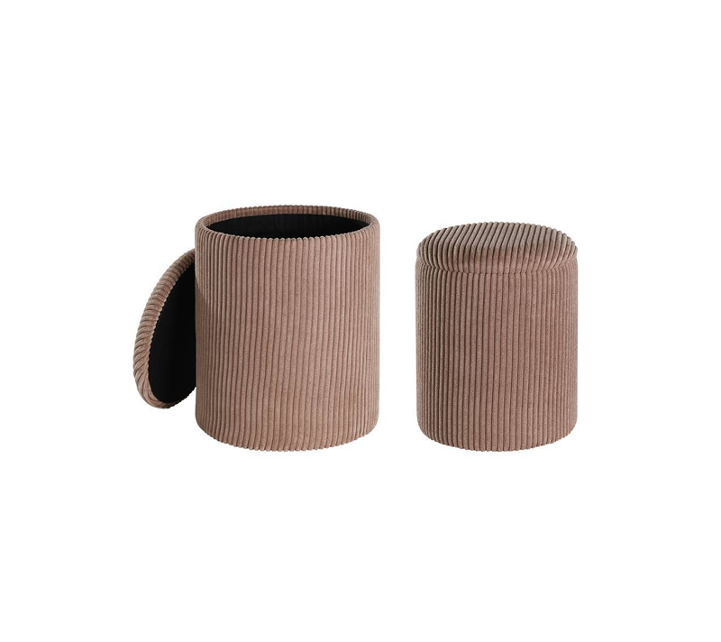 Комплект из 2-х пуфов VAVATENINA коричневый 424139_1