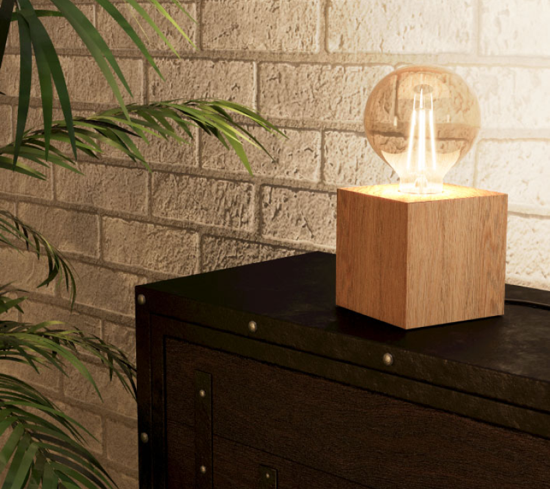 Настольная лампа Прествик 2 коричневый 43733_2