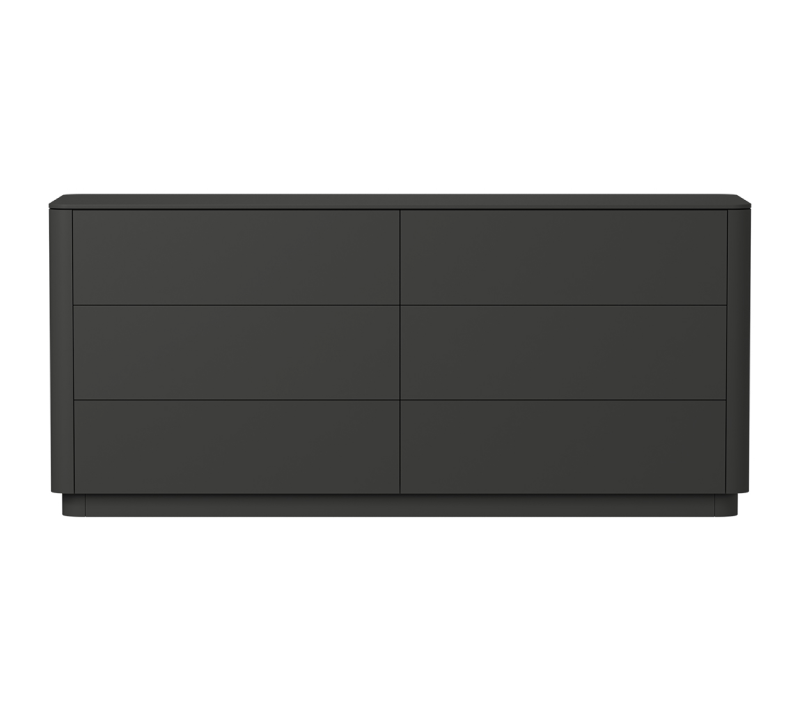 Комод 6 ящиков Tammi черный 170