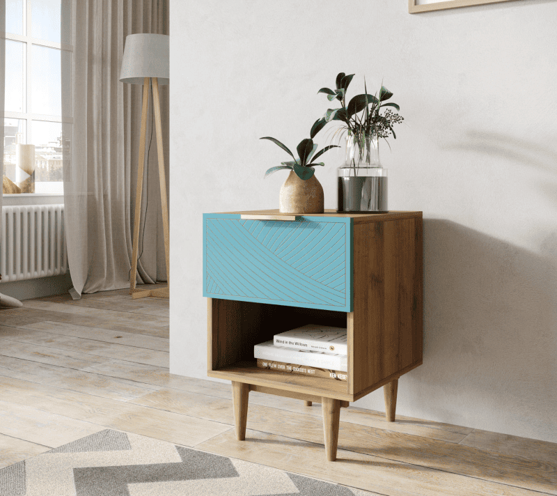 Тумба прикроватная Line голубой LN10/GR1/blue_3