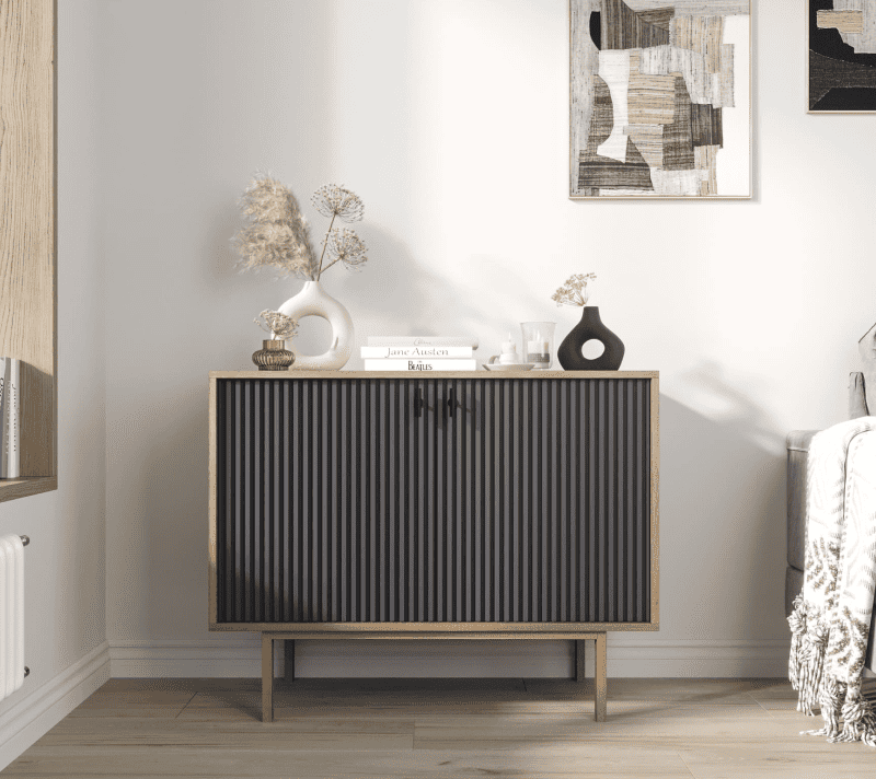 Тумба Эмерсон черный/коричневый EM02/7024/L_1