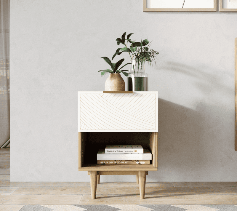 Тумба прикроватная Line бежевый LN10/GR1/beige_1