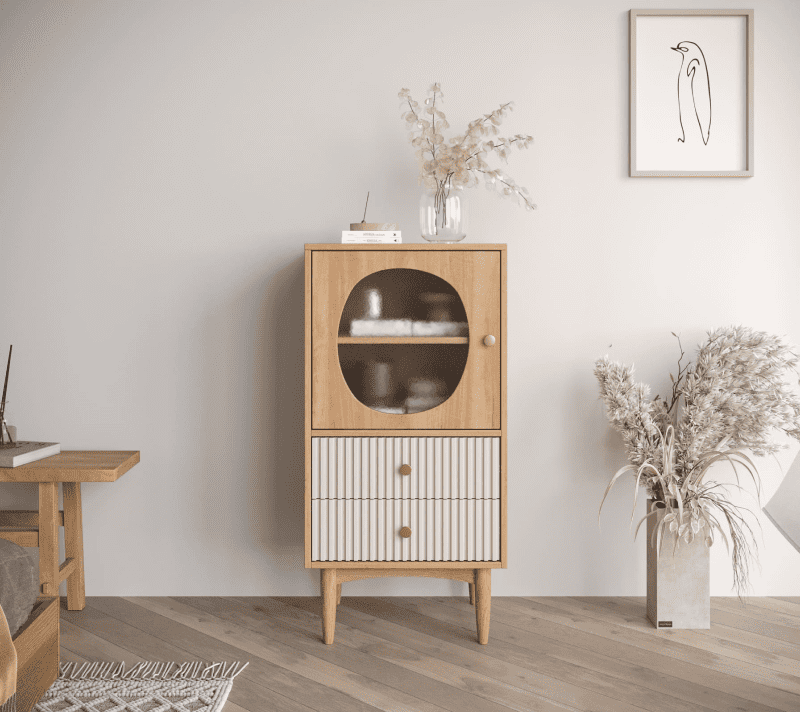 Тумба-витрина Bubble орех BBL11_1