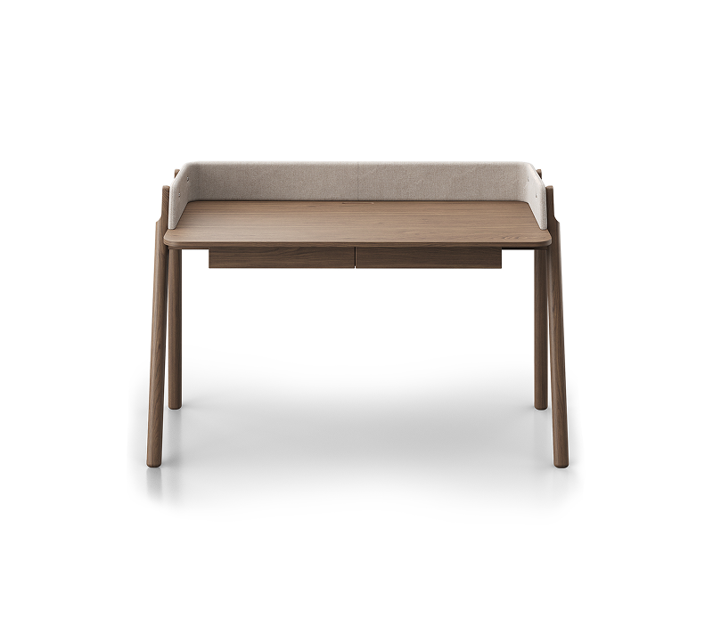 Стол письменный Basic натуральный дуб/молочный рогожка 140x60