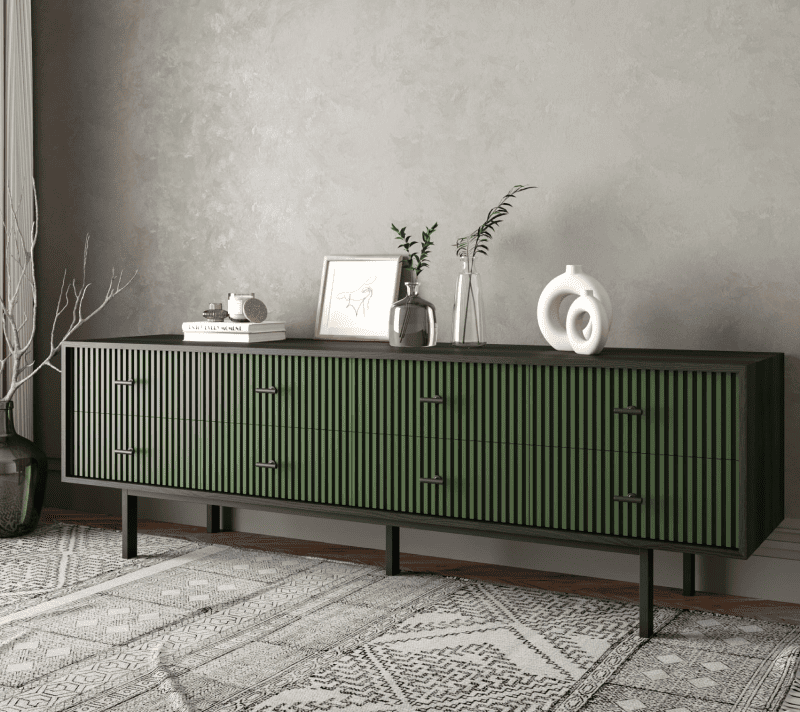 Комод Emerson зеленый/черный EM03/green/L_3