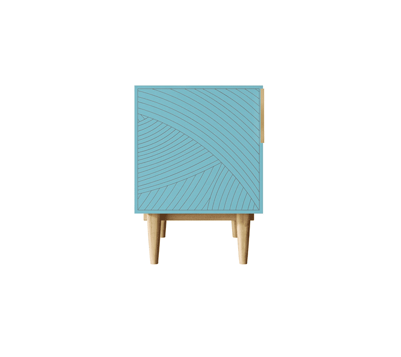 Тумба прикроватная Line голубой LN08/GR1/blue