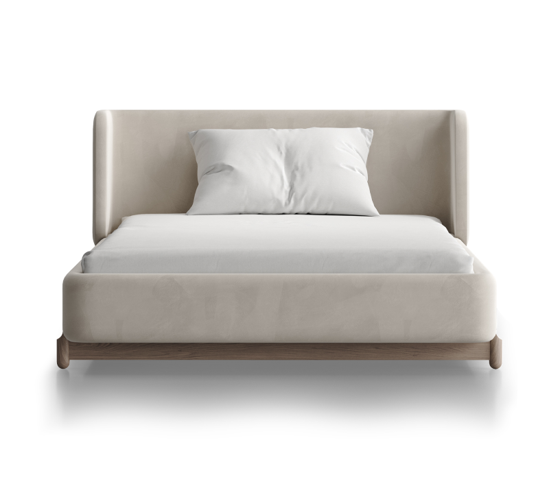 Кровать Basic молочный антивандальная 120x200