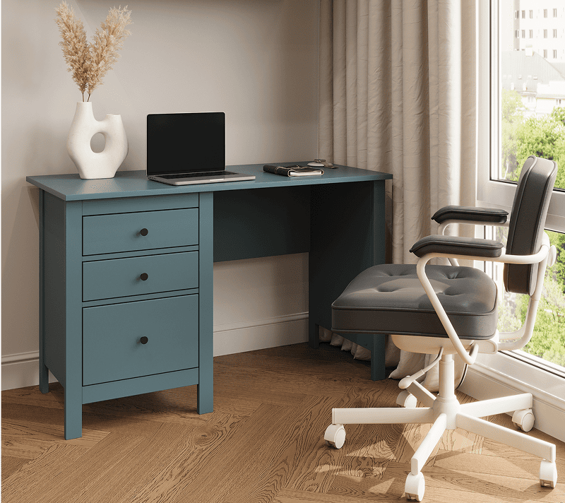 Стол письменный Saga темно-бирюзовый_2