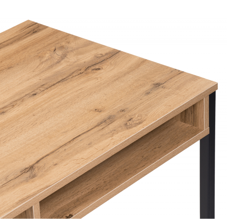 Письменный стол Леон Лофт черный матовый/дуб вотан_2