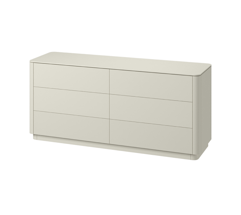 Комод 6 ящиков Tammi молочный 170_1