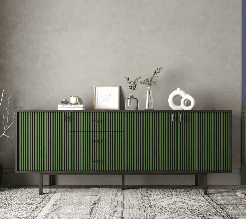 Тумба-комод Emerson зеленый/черный EM07/green/L_1