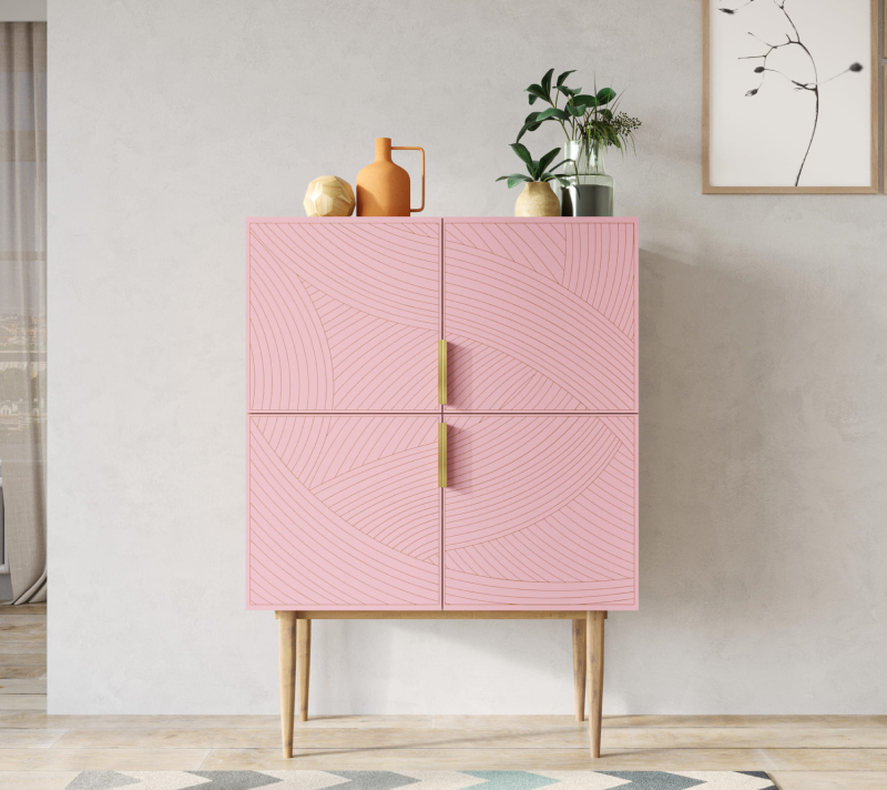 Тумба Лайн розовый LN13/GR1/pink_1