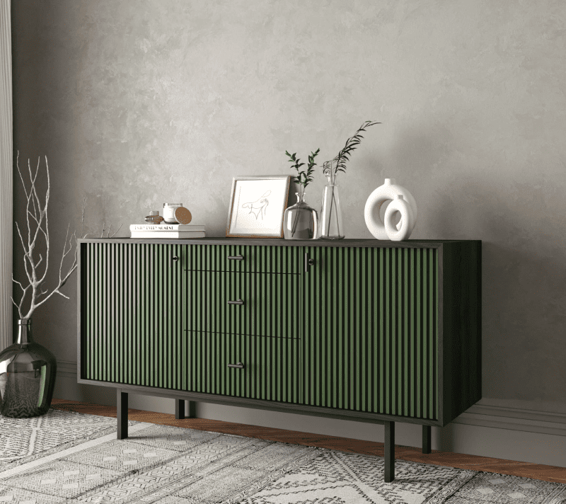 Тумба-комод Emerson зеленый/черный EM08/green/L_3