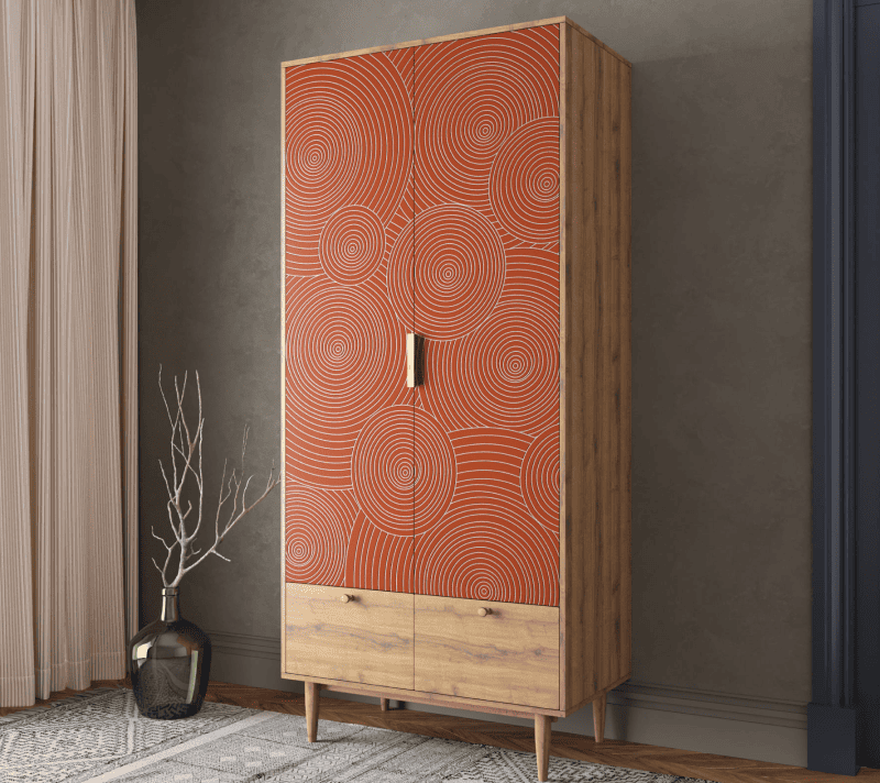 Шкаф Лайн красный R26/red_3