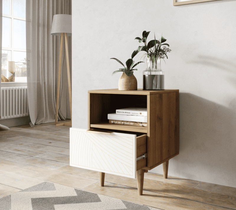 Тумба прикроватная Line бежевый LN09/GR1/beige_2