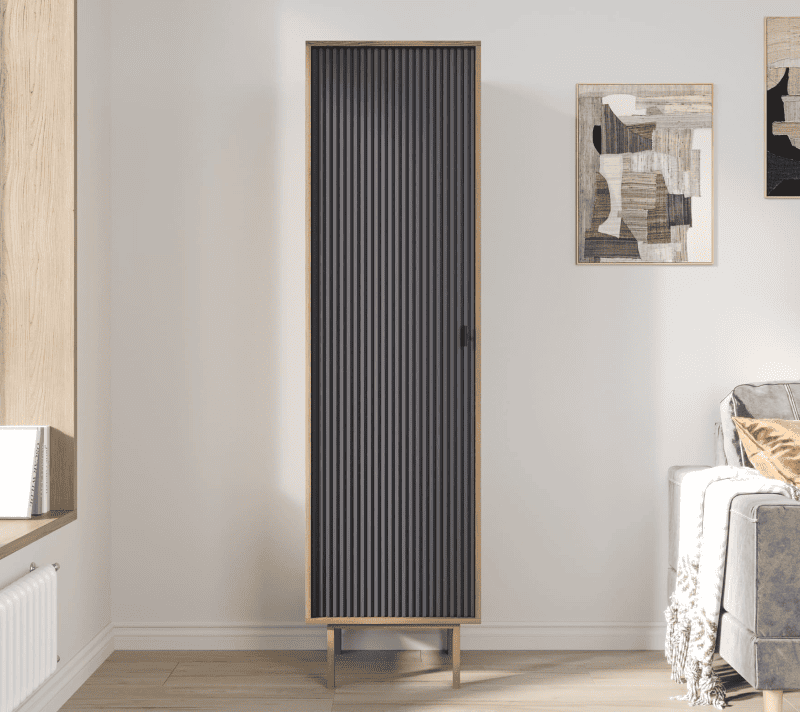 Шкаф Emerson черный/коричневый EM101/7024/L_1