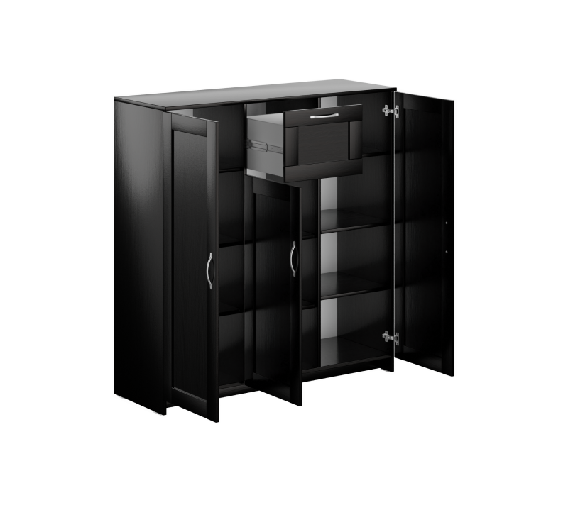 Тумба с 3 дверцами и ящик Sirius дуб венге 117x123_1