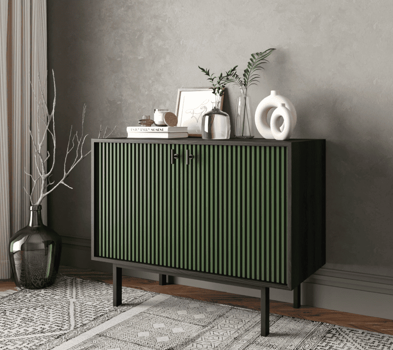 Тумба Emerson зеленый/черный EM02/green/L_3