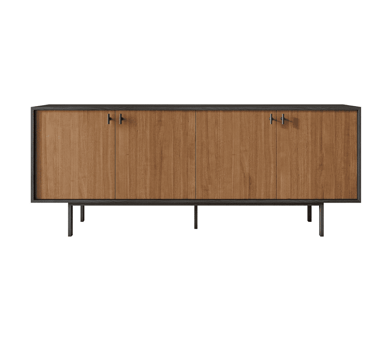 Тумба Emerson коричневый/черный EM01