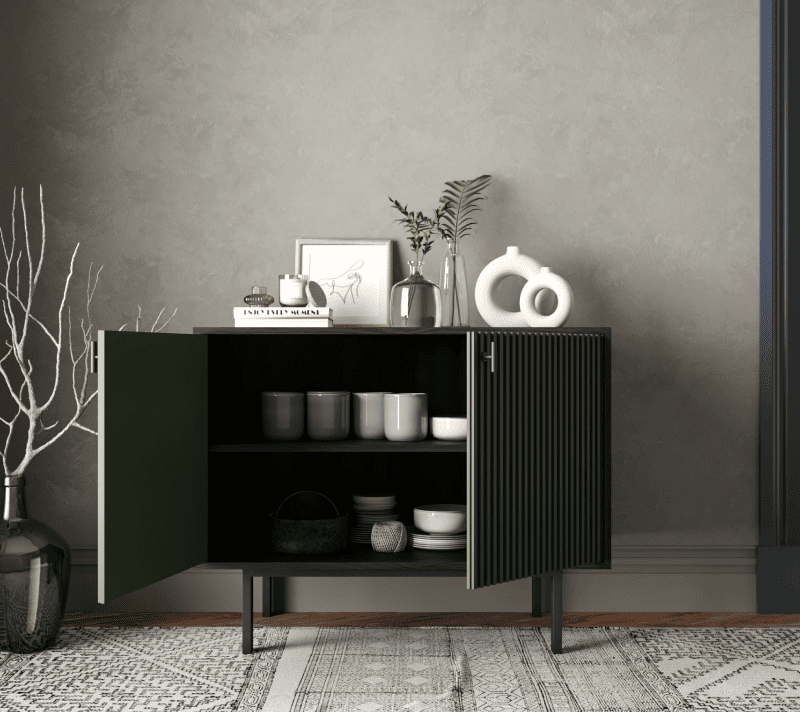 Тумба Emerson зеленый/черный EM02/green/L_2