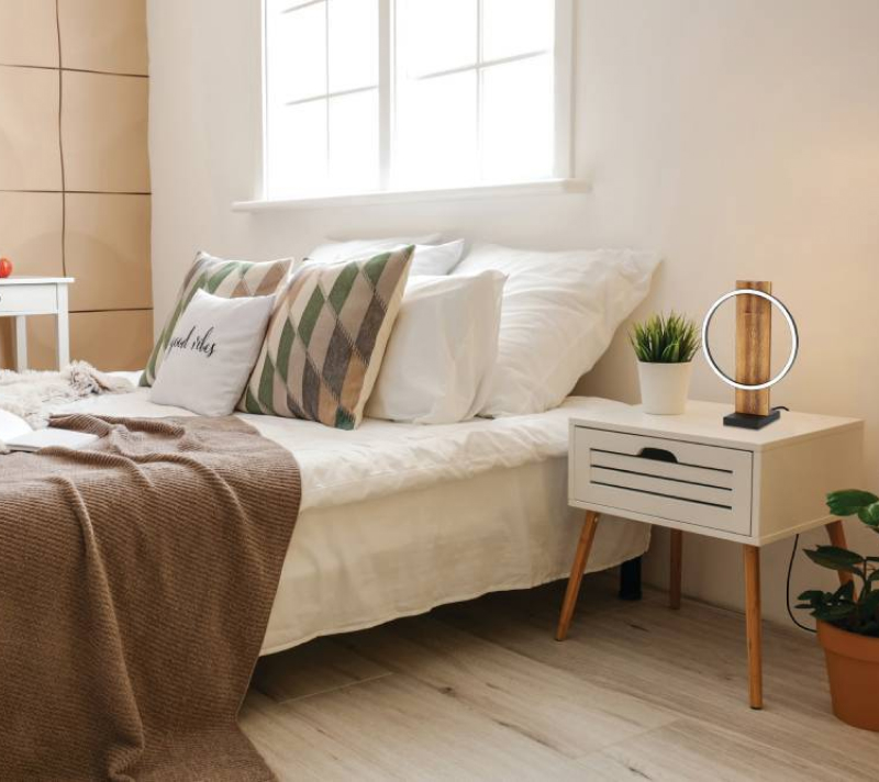 Настольная лампа светодиодная Боял коричневый 99457_1