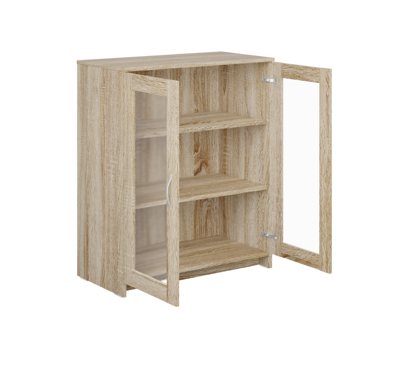 Тумба-витрина с 2 дверцами Sirius сонома 78x95_1