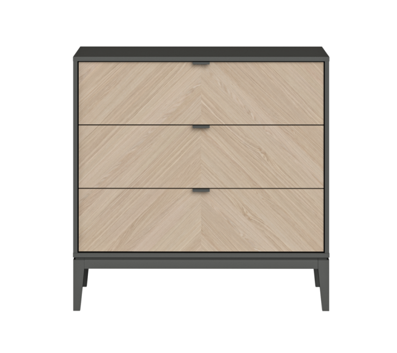 Комод 3 ящика Fjord темно-серый