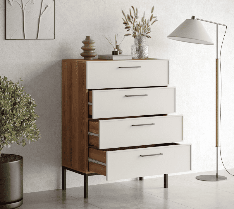 Комод Nicole белый NEM18_2