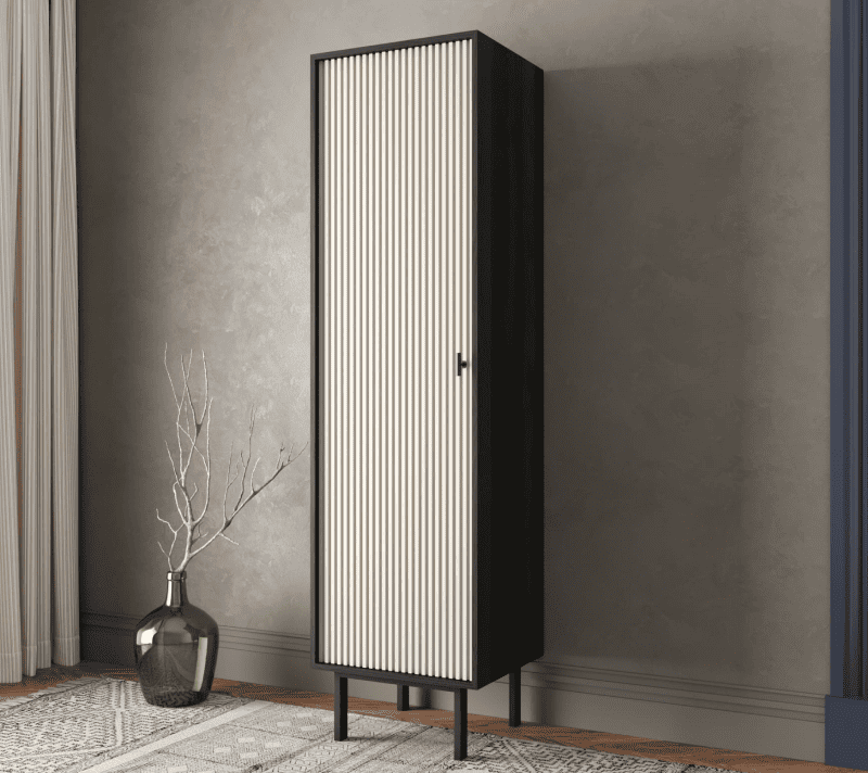 Шкаф Emerson белый/черный EM101/milky/L_3