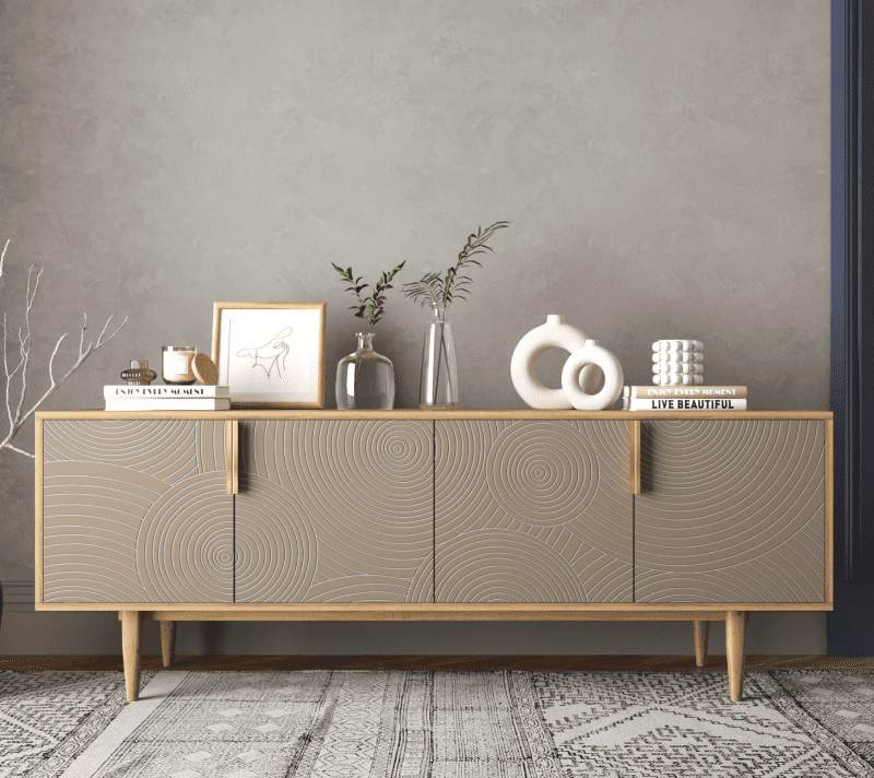 Тумба под телевизор Лайн бежевый R21/beige_1