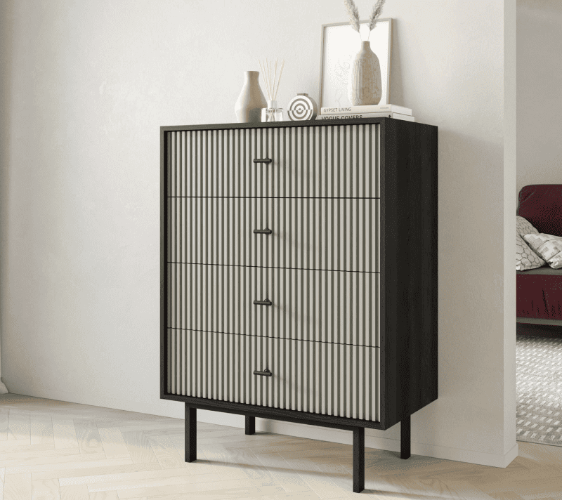 Комод Emerson серый/черный EM18/gray/L_3