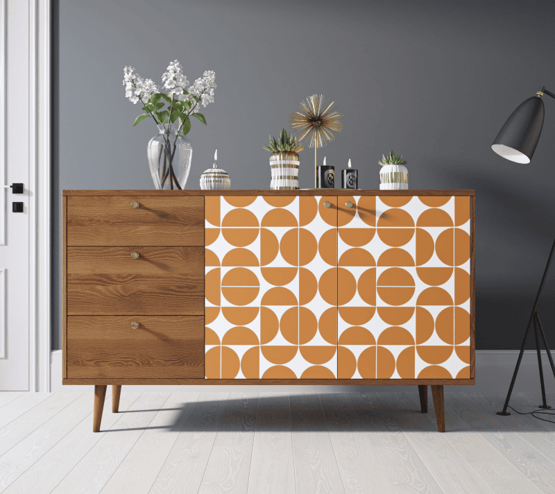 Тумба-комод Berber оранжевый/коричневый BB05/Print_14_1