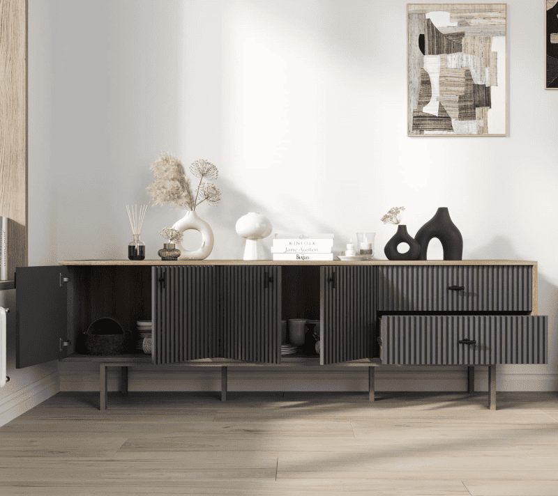 Тумба-комод Emerson черный/коричневый EM04/7024/L_2