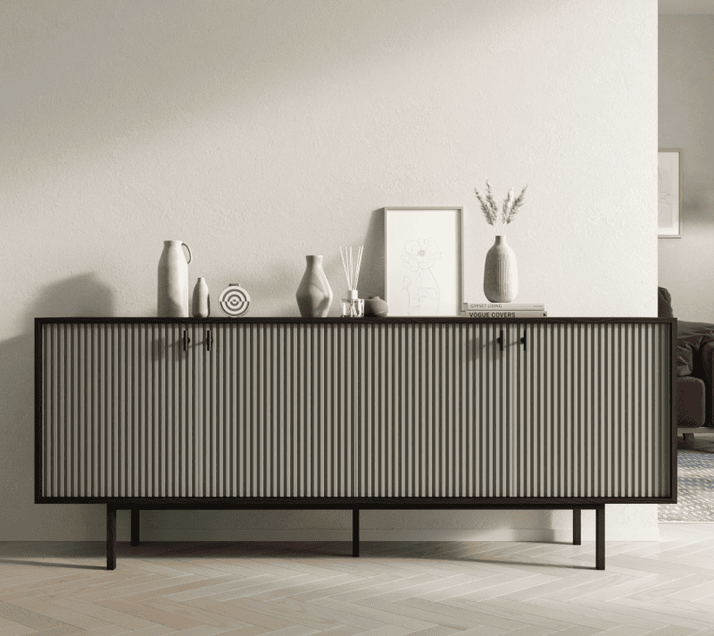 Тумба Emerson серый/черный EM01/gray/L_1