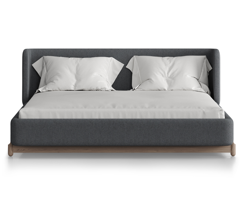 Кровать Basic серый 160x200